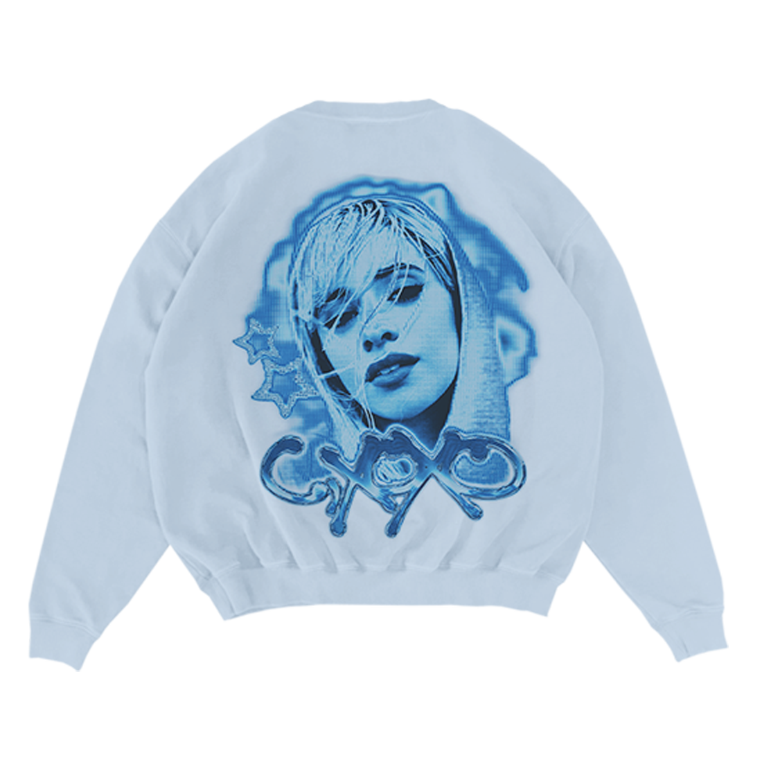 Camila Cabello - C,XOXO ICE BLUE CREWNECK