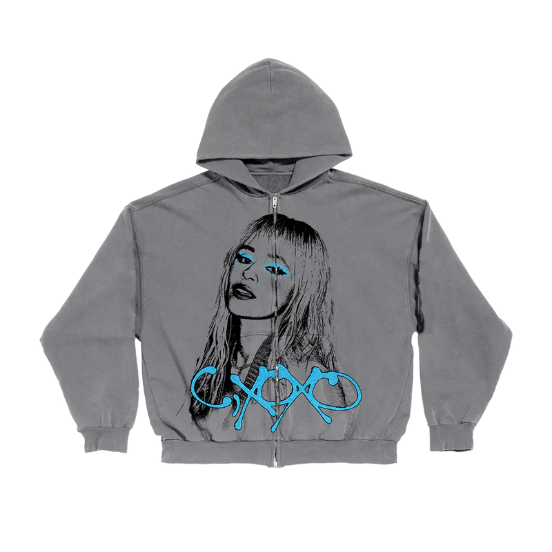 Camila Cabello - C,XOXO GLITTER EYESHADOW ZIP UP HOODIE